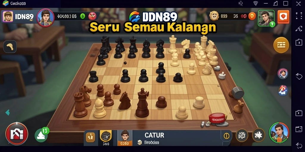 Antarmuka Catur yang menarik dan intuitif dari IDN89.