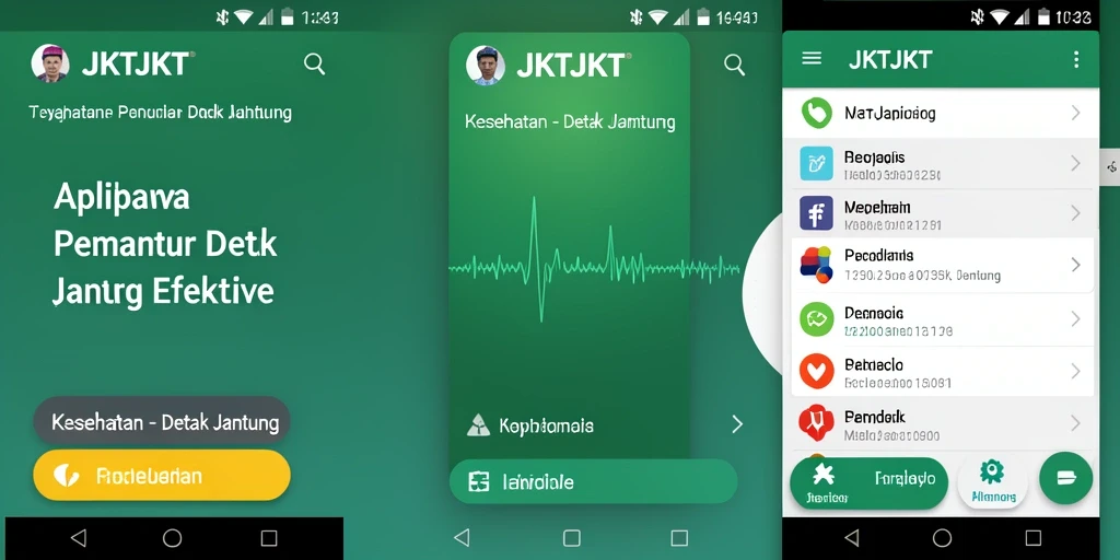 Antarmuka aplikasi JKTJKT yang intuitif dan informatif.