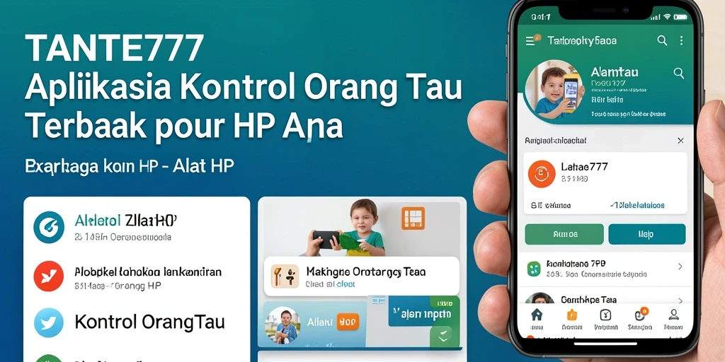 Tampilan antarmuka TANTE777 yang sederhana dan fungsional untuk kontrol orang tua.