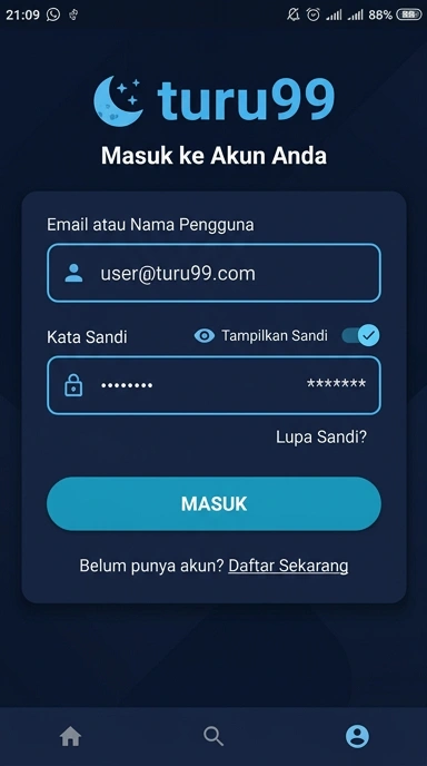 Panduan Masuk Akun Turu99 untuk Pengguna Android